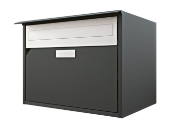 Briefkasten Huber Aluminium 300/400 Anthrazitgrau RAL 7016 (D)